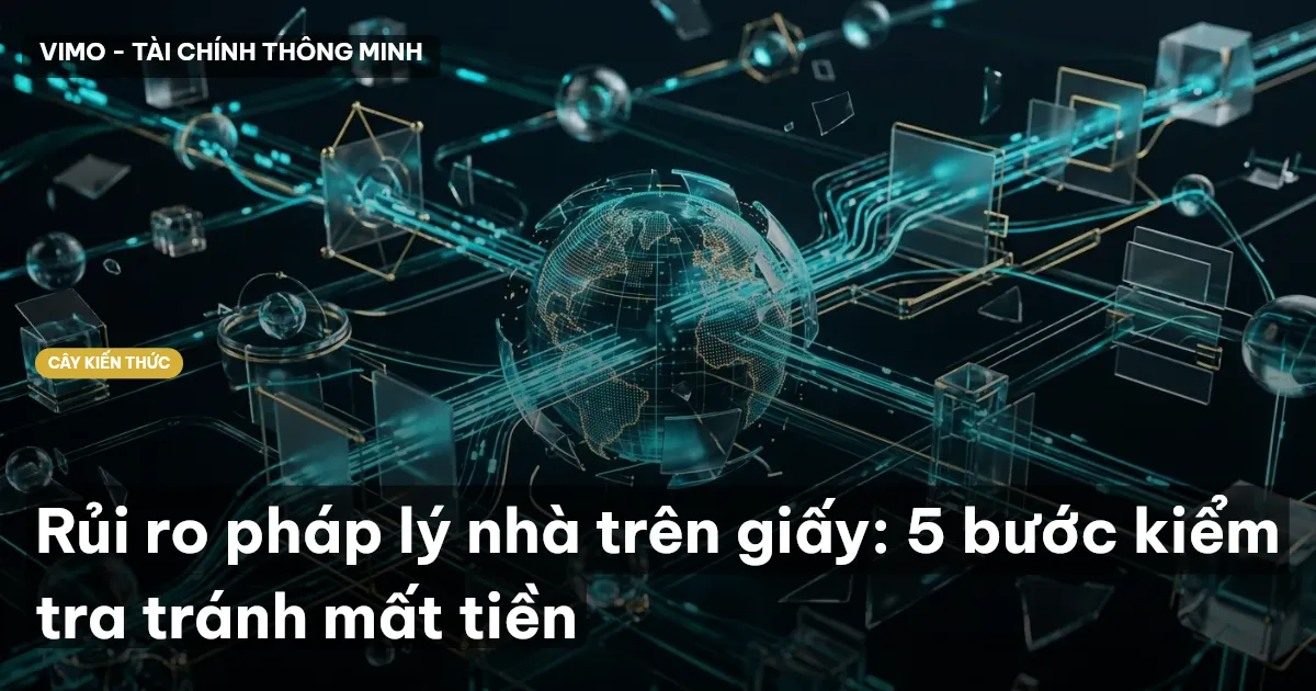Rủi ro pháp lý nhà trên giấy: 5 bước kiểm tra tránh mất tiền