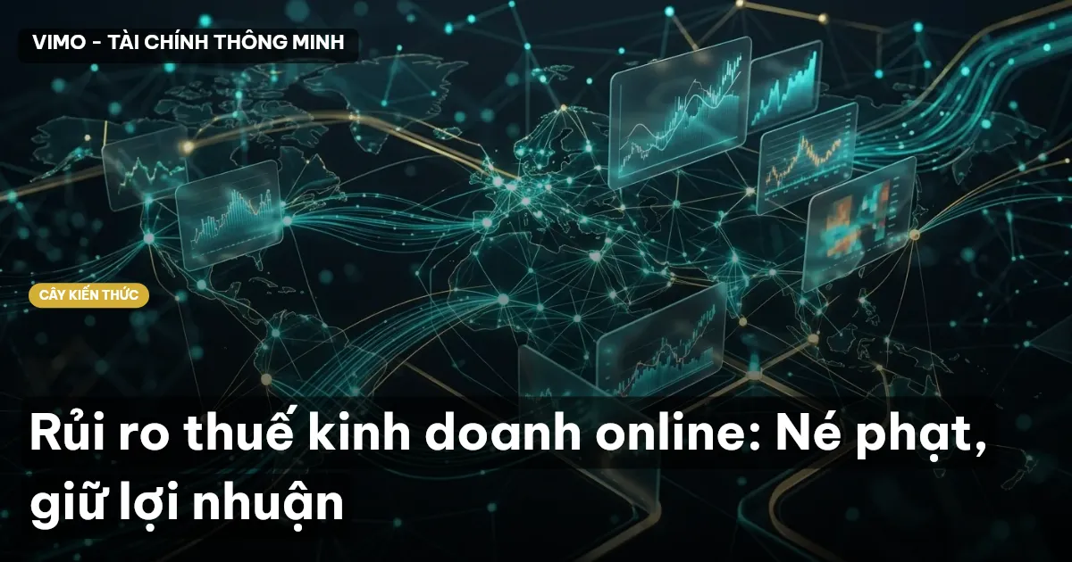 Rủi ro thuế kinh doanh online: Né phạt, giữ lợi nhuận