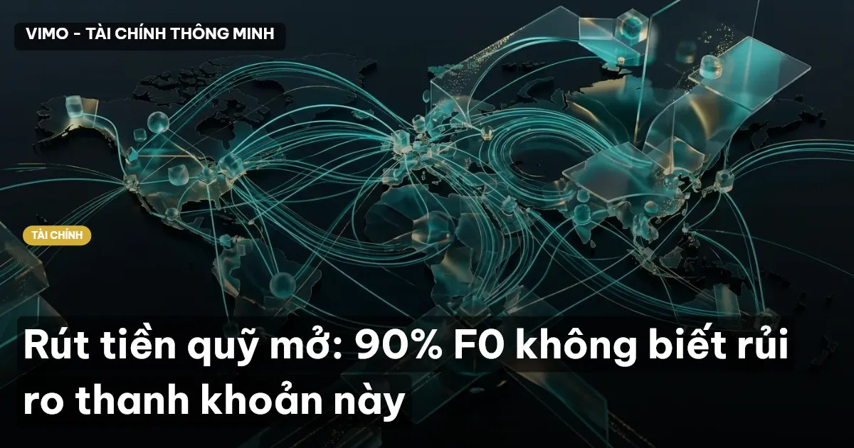 Rút tiền quỹ mở: 90% F0 không biết rủi ro thanh khoản này