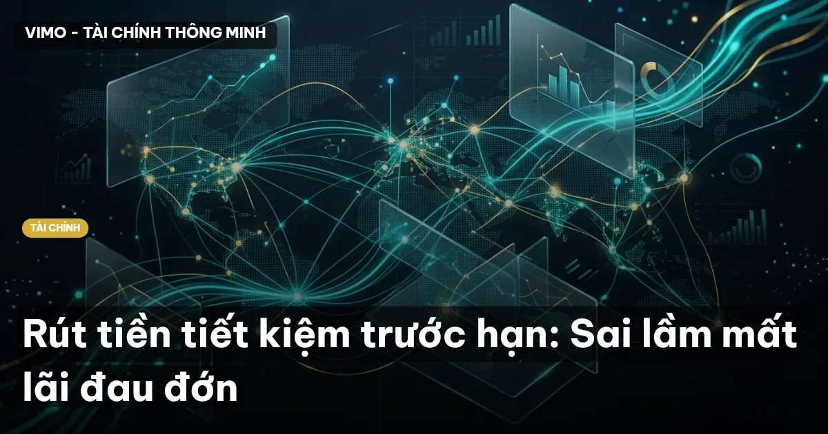Rút tiền tiết kiệm trước hạn: Sai lầm mất lãi đau đớn