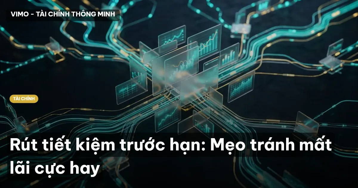 Rút tiết kiệm trước hạn: Mẹo tránh mất lãi cực hay