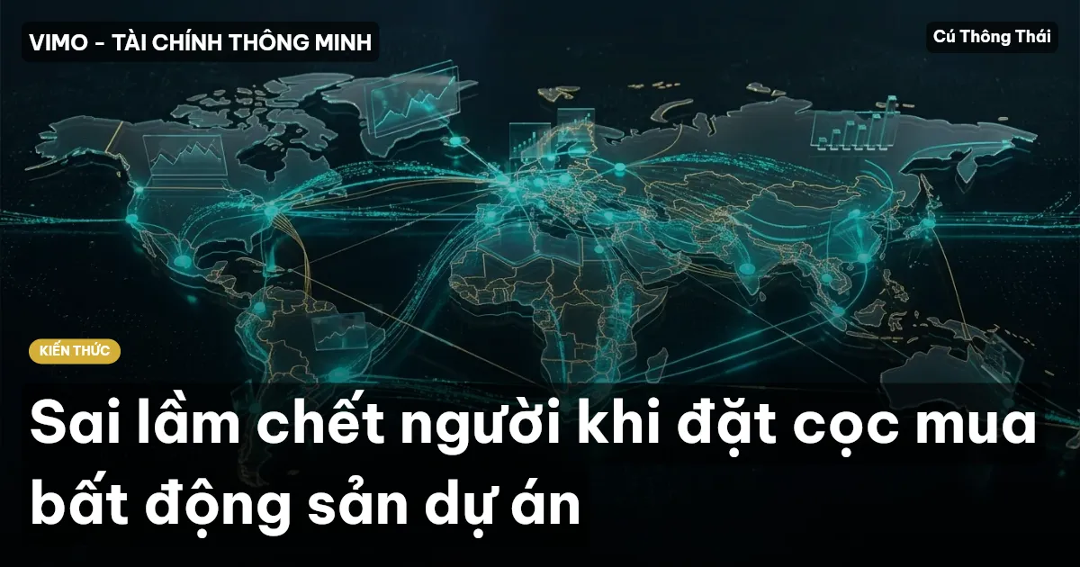 Sai lầm chết người khi đặt cọc mua bất động sản dự án
