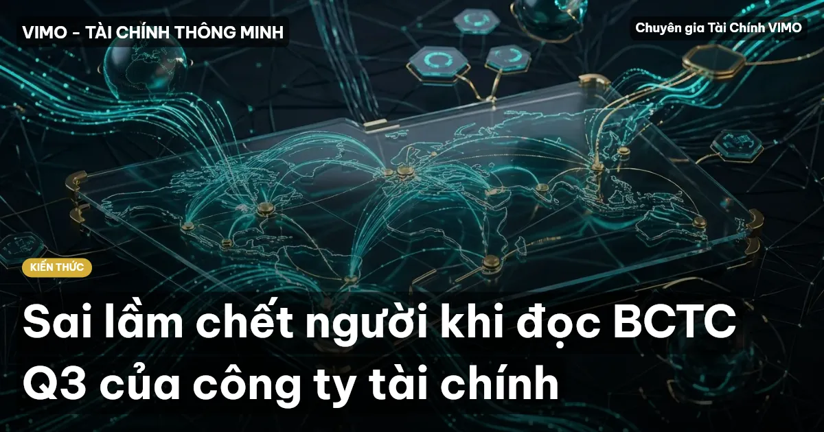 Sai lầm chết người khi đọc BCTC Q3 của công ty tài chính