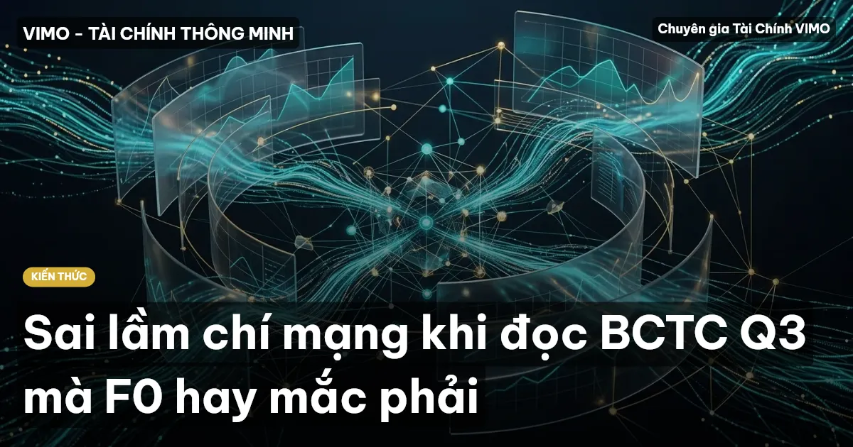 Sai lầm chí mạng khi đọc BCTC Q3 mà F0 hay mắc phải