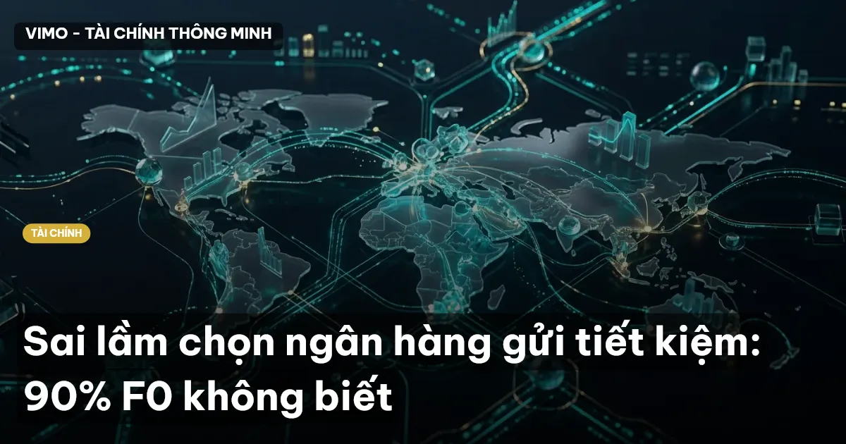 Sai lầm chọn ngân hàng gửi tiết kiệm: 90% F0 không biết