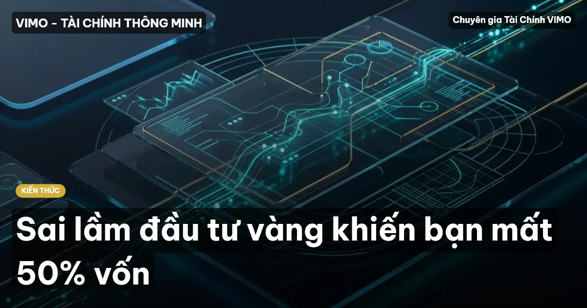Sai lầm đầu tư vàng khiến bạn mất 50% vốn