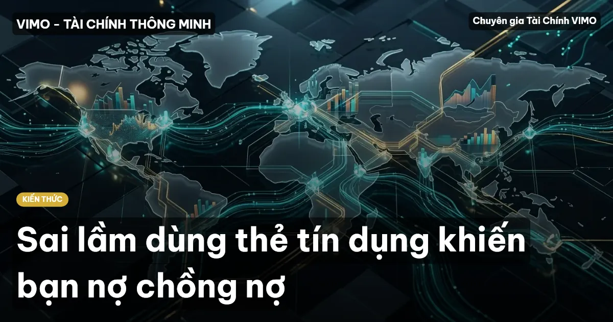 Sai lầm dùng thẻ tín dụng khiến bạn nợ chồng nợ