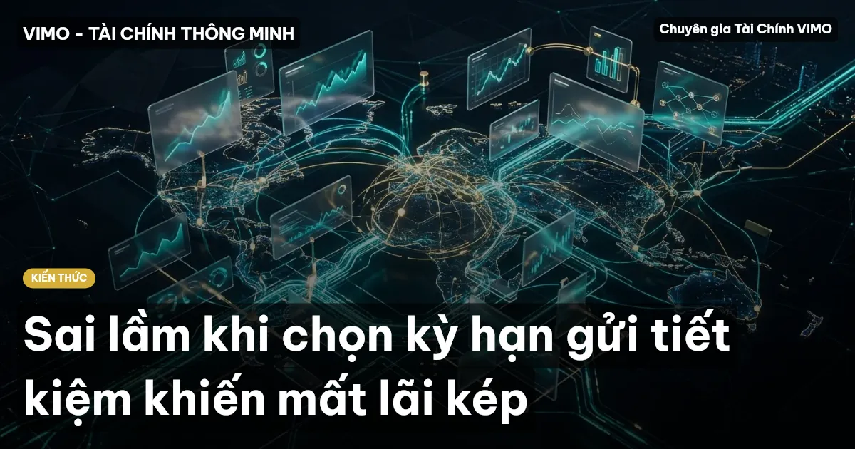 Sai lầm khi chọn kỳ hạn gửi tiết kiệm khiến mất lãi kép