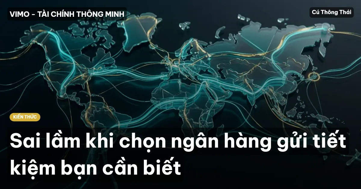 Sai lầm khi chọn ngân hàng gửi tiết kiệm bạn cần biết