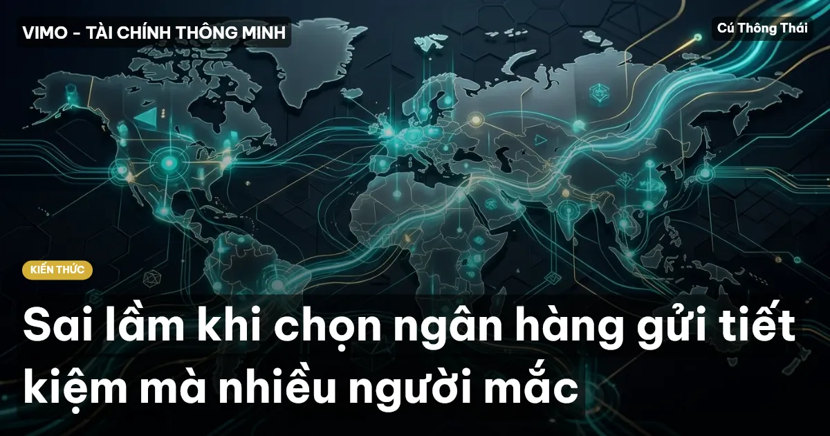 Sai lầm khi chọn ngân hàng gửi tiết kiệm mà nhiều người mắc