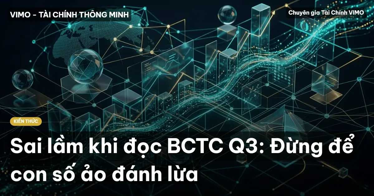 Sai lầm khi đọc BCTC Q3: Đừng để con số ảo đánh lừa
