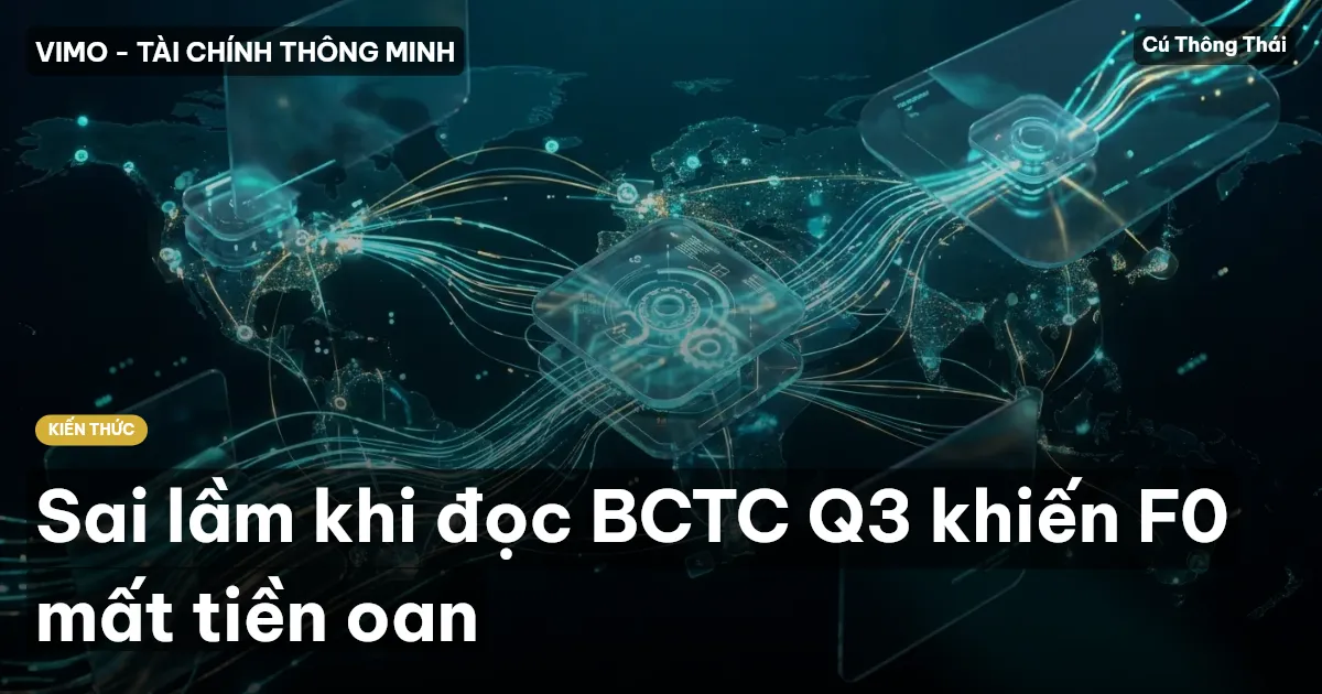Sai lầm khi đọc BCTC Q3 khiến F0 mất tiền oan