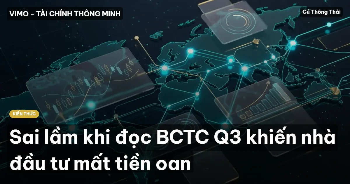 Sai lầm khi đọc BCTC Q3 khiến nhà đầu tư mất tiền oan