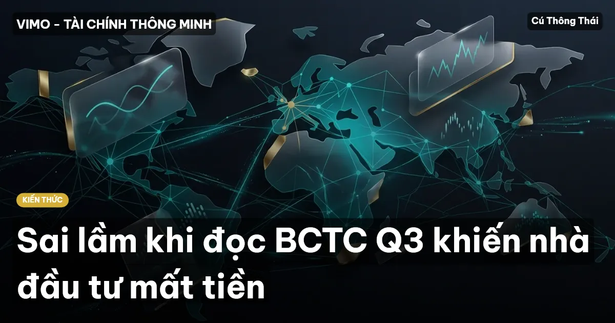 Sai lầm khi đọc BCTC Q3 khiến nhà đầu tư mất tiền