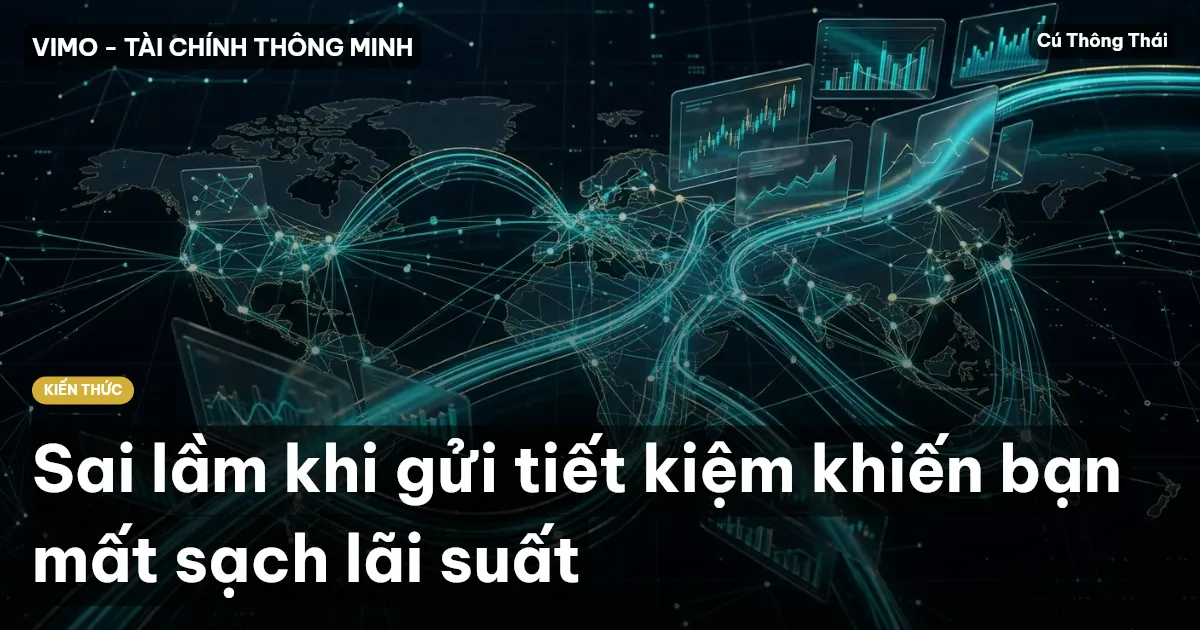 Sai lầm khi gửi tiết kiệm khiến bạn mất sạch lãi suất
