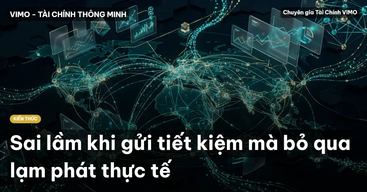 Sai lầm khi gửi tiết kiệm mà bỏ qua lạm phát thực tế