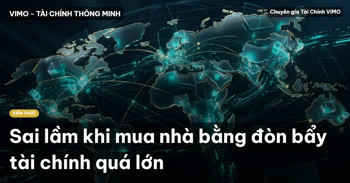 Sai lầm khi mua nhà bằng đòn bẩy tài chính quá lớn