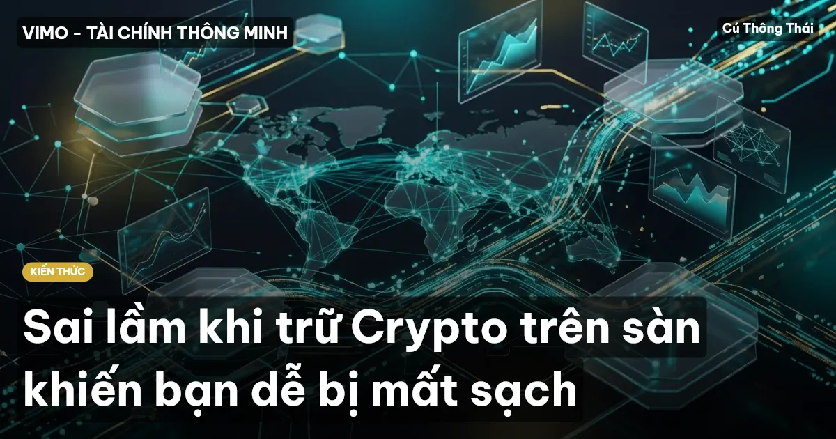 Sai lầm khi trữ Crypto trên sàn khiến bạn dễ bị mất sạch