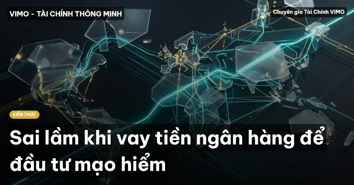 Sai lầm khi vay tiền ngân hàng để đầu tư mạo hiểm
