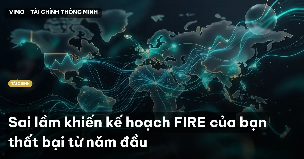 Sai lầm khiến kế hoạch FIRE của bạn thất bại từ năm đầu