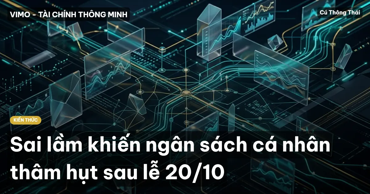 Sai lầm khiến ngân sách cá nhân thâm hụt sau lễ 20/10