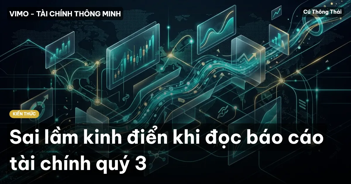 Sai lầm kinh điển khi đọc báo cáo tài chính quý 3