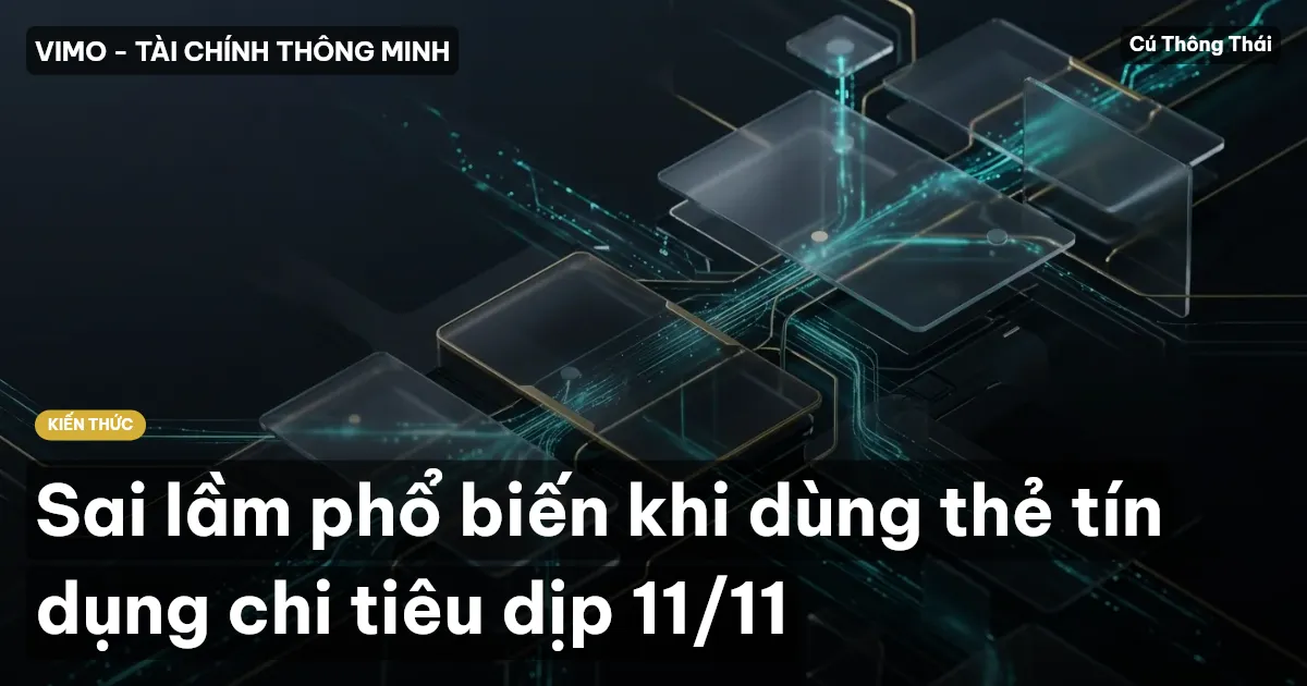 Sai lầm phổ biến khi dùng thẻ tín dụng chi tiêu dịp 11/11