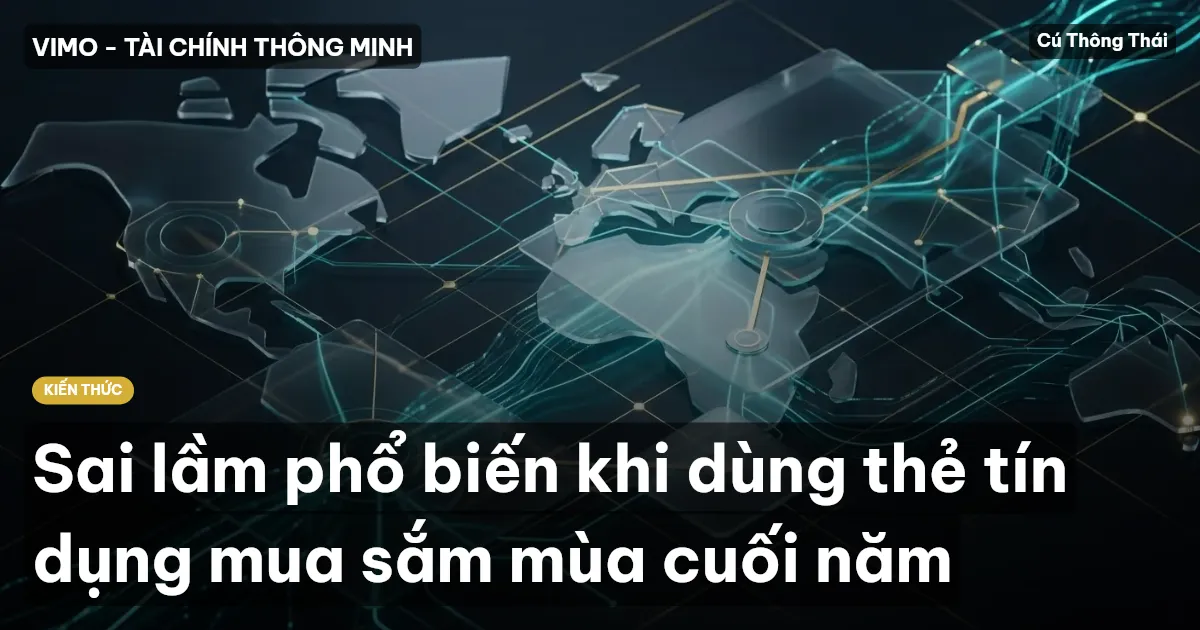 Sai lầm phổ biến khi dùng thẻ tín dụng mua sắm mùa cuối năm