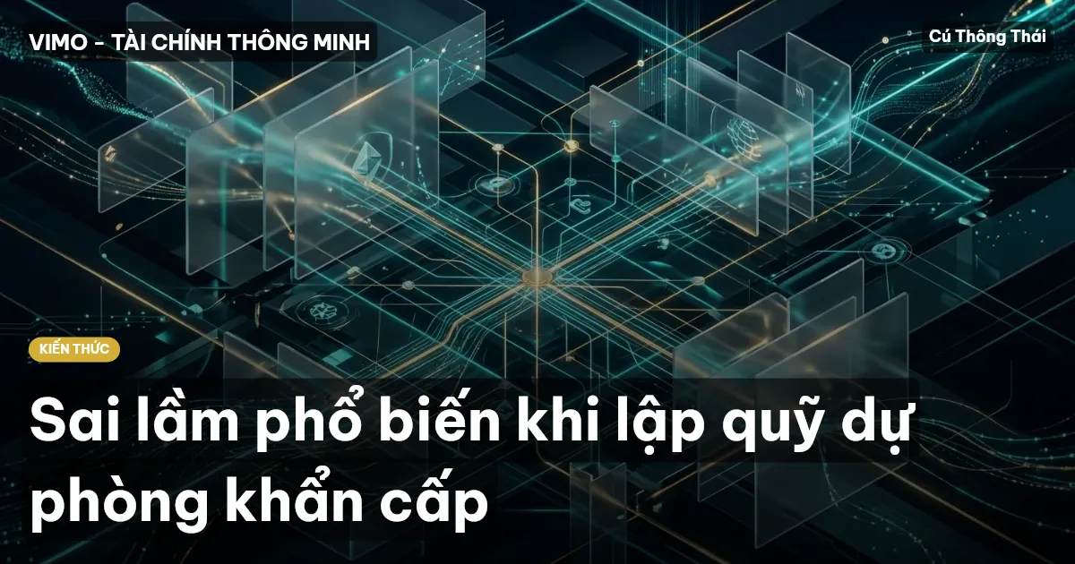 Sai lầm phổ biến khi lập quỹ dự phòng khẩn cấp
