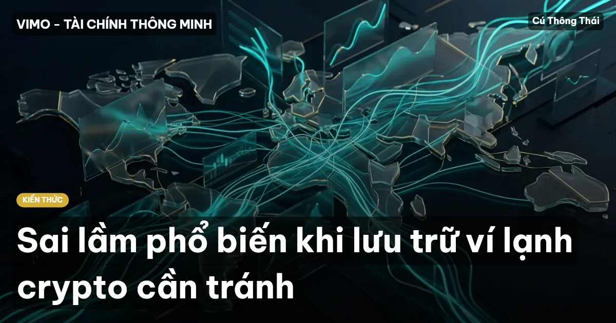 Sai lầm phổ biến khi lưu trữ ví lạnh crypto cần tránh