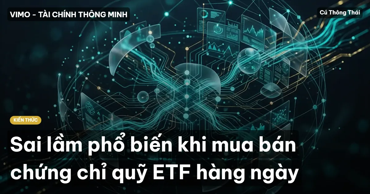 Sai lầm phổ biến khi mua bán chứng chỉ quỹ ETF hàng ngày