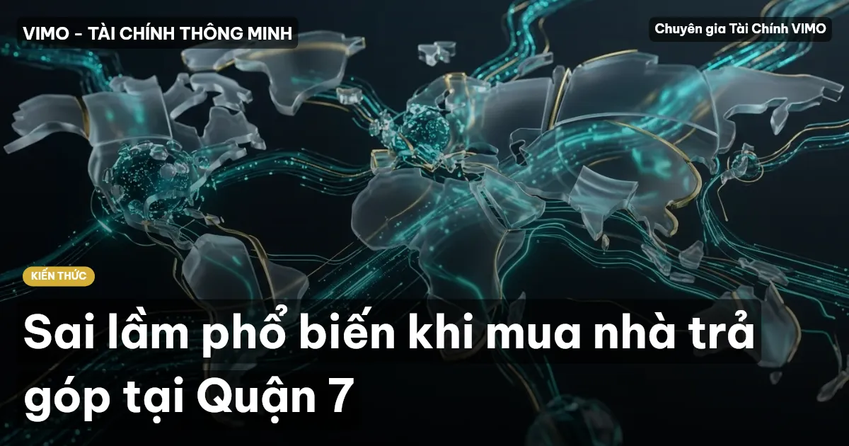 Sai lầm phổ biến khi mua nhà trả góp tại Quận 7