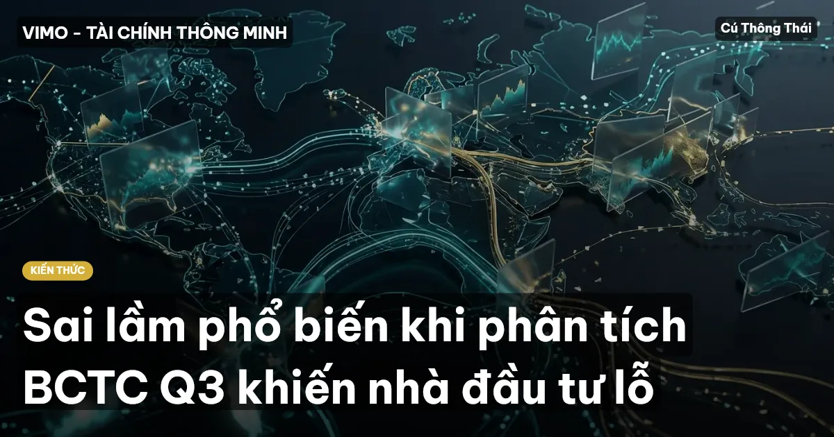 Sai lầm phổ biến khi phân tích BCTC Q3 khiến nhà đầu tư lỗ