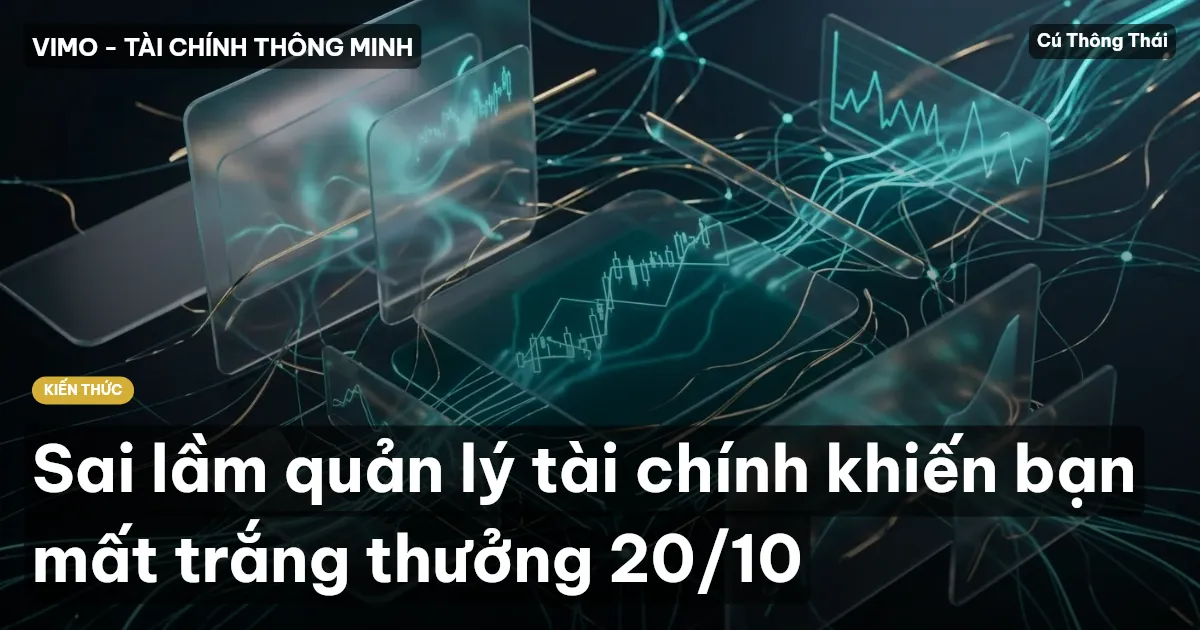 Sai lầm quản lý tài chính khiến bạn mất trắng thưởng 20/10