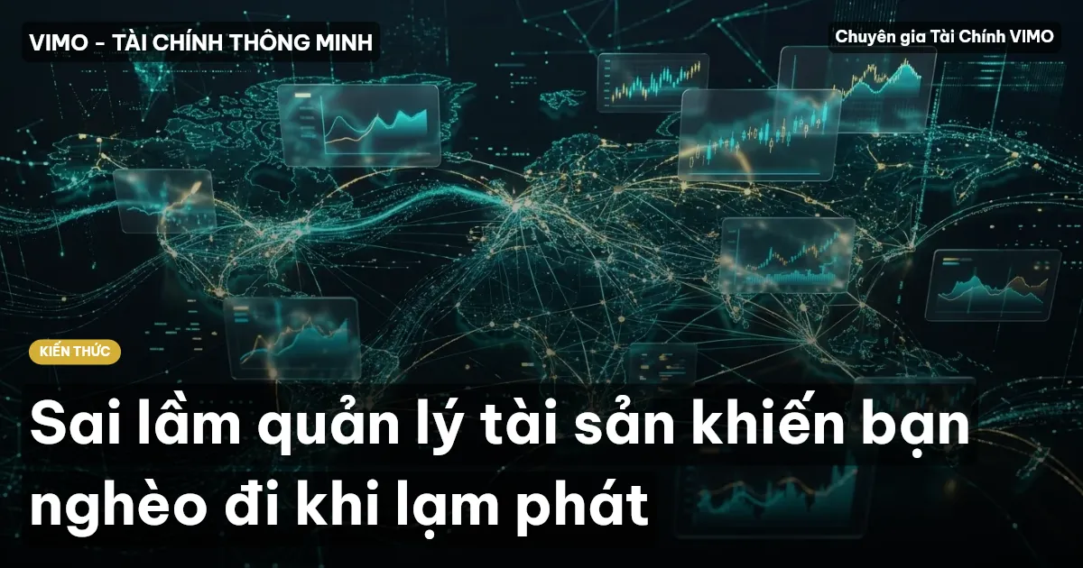 Sai lầm quản lý tài sản khiến bạn nghèo đi khi lạm phát