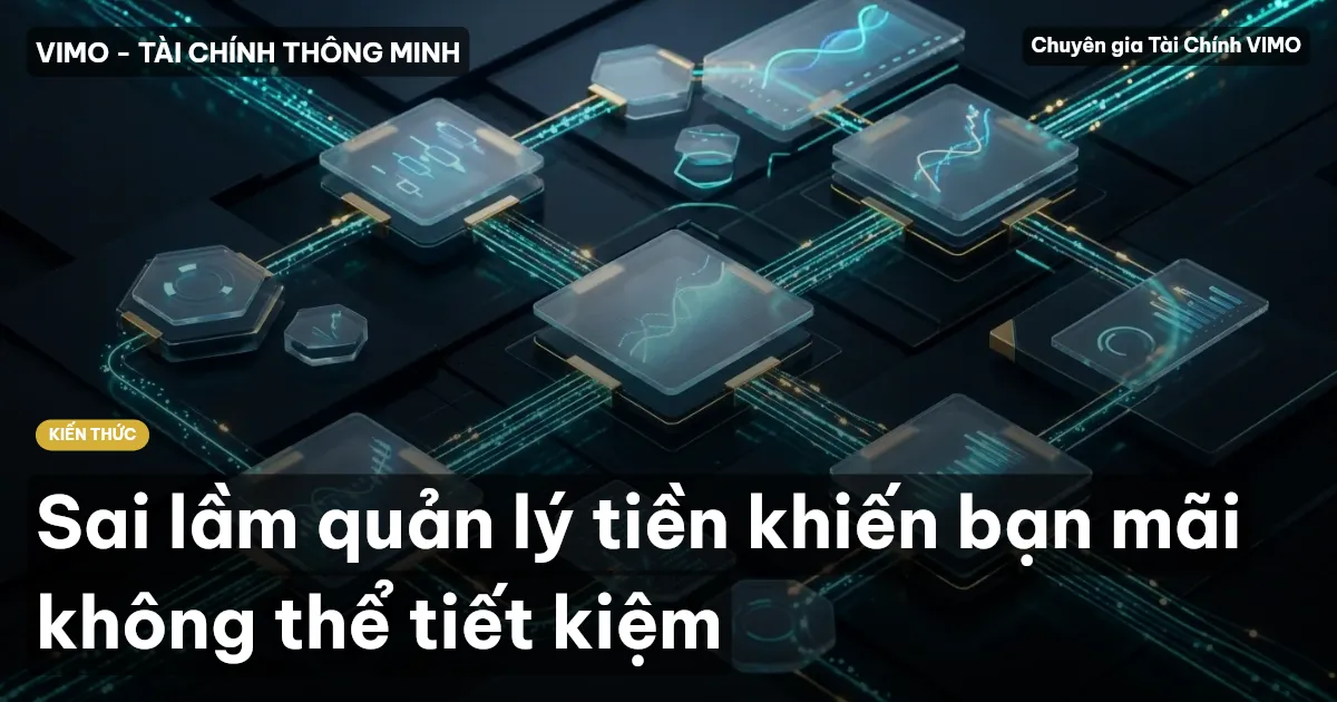 Sai lầm quản lý tiền khiến bạn mãi không thể tiết kiệm