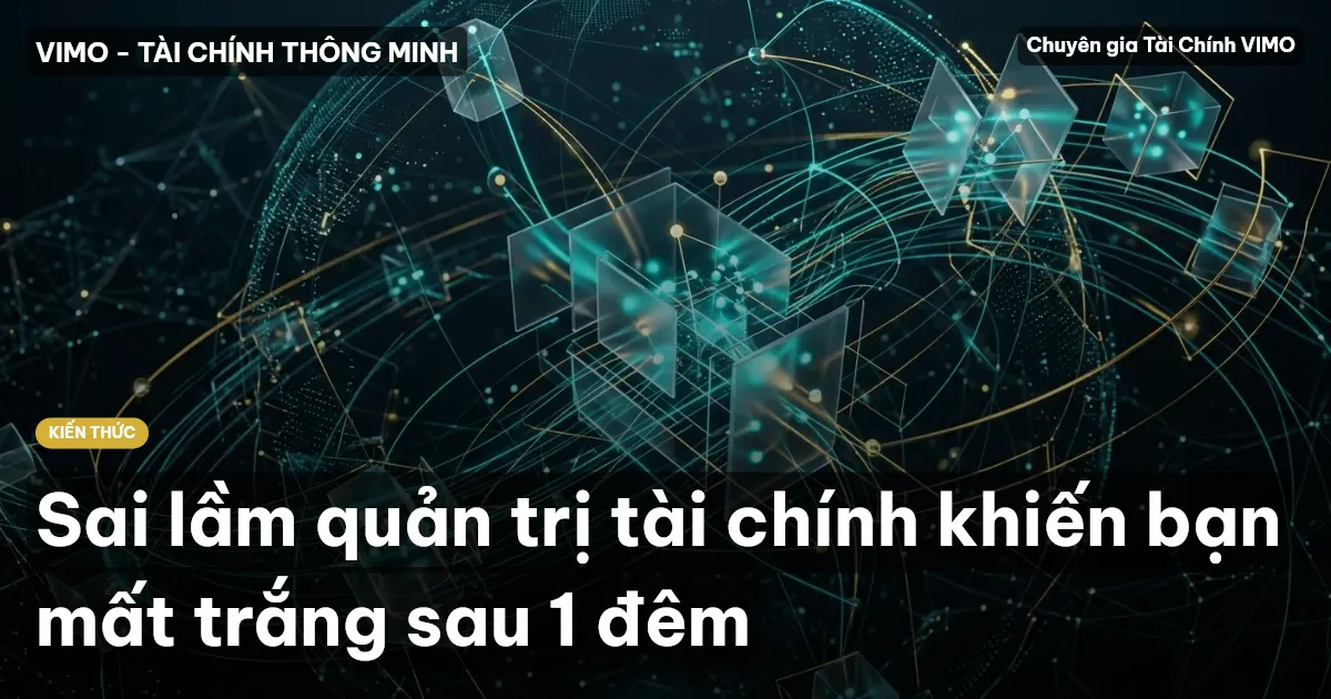 Sai lầm quản trị tài chính khiến bạn mất trắng sau 1 đêm