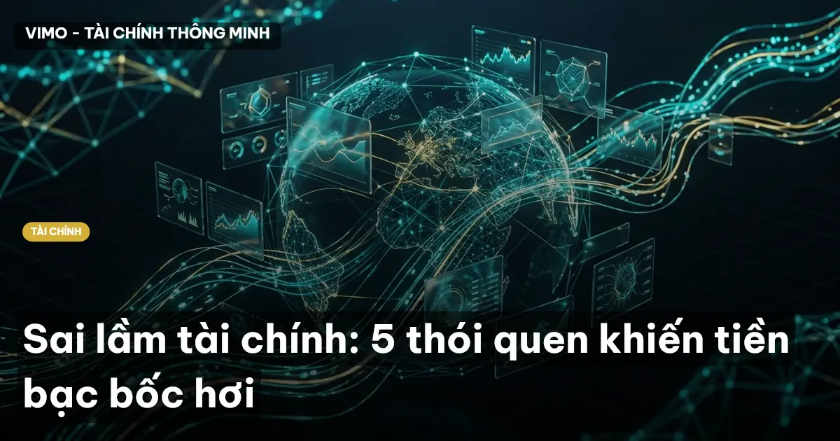 Sai lầm tài chính: 5 thói quen khiến tiền bạc bốc hơi