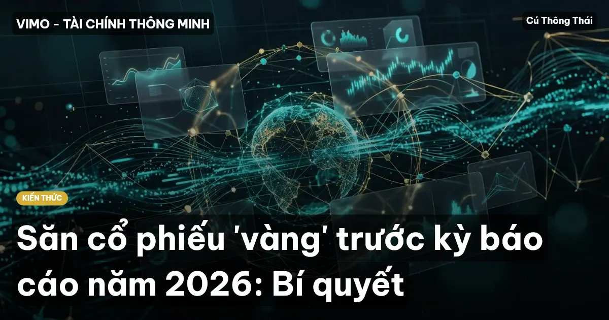 Săn cổ phiếu 'vàng' trước kỳ báo cáo năm 2026: Bí quyết