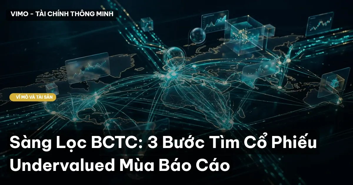 Sàng Lọc BCTC: 3 Bước Tìm Cổ Phiếu Undervalued Mùa Báo Cáo