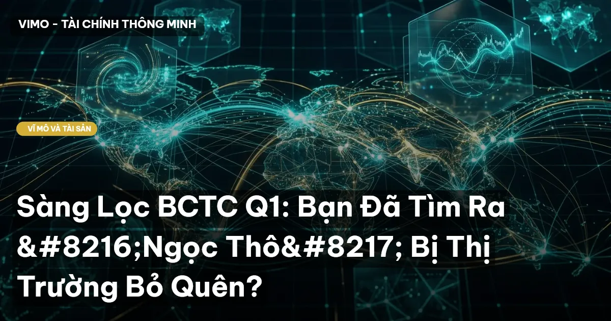 Sàng Lọc BCTC Q1: Bạn Đã Tìm Ra ‘Ngọc Thô’ Bị Thị Trường Bỏ Quên?