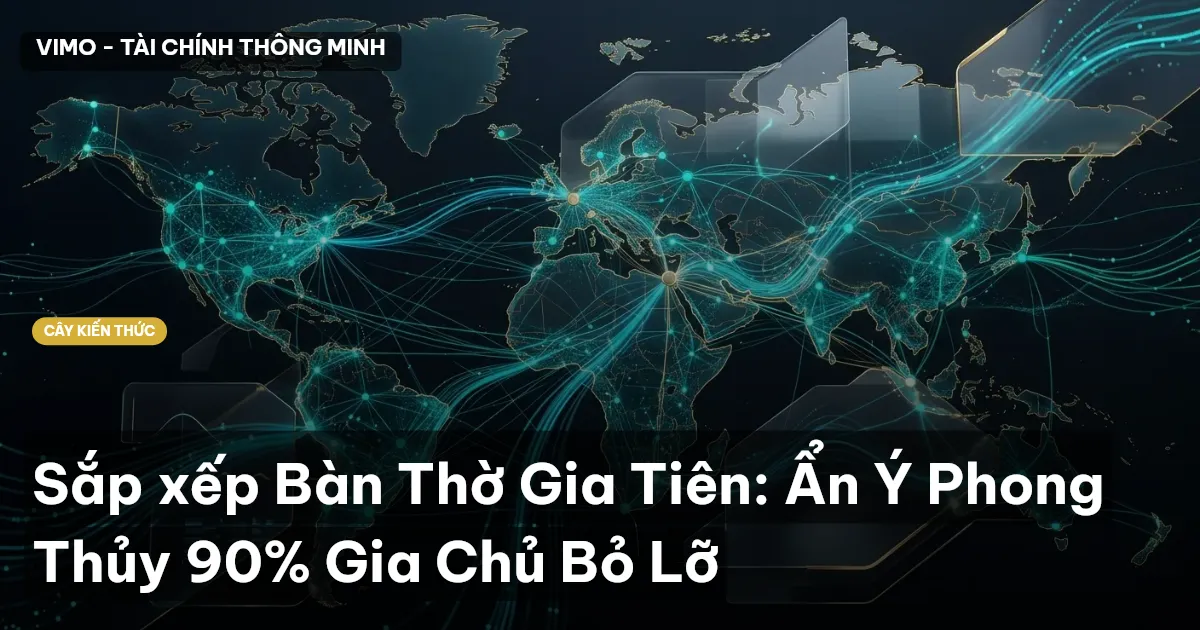 Sắp xếp Bàn Thờ Gia Tiên: Ẩn Ý Phong Thủy 90% Gia Chủ Bỏ Lỡ