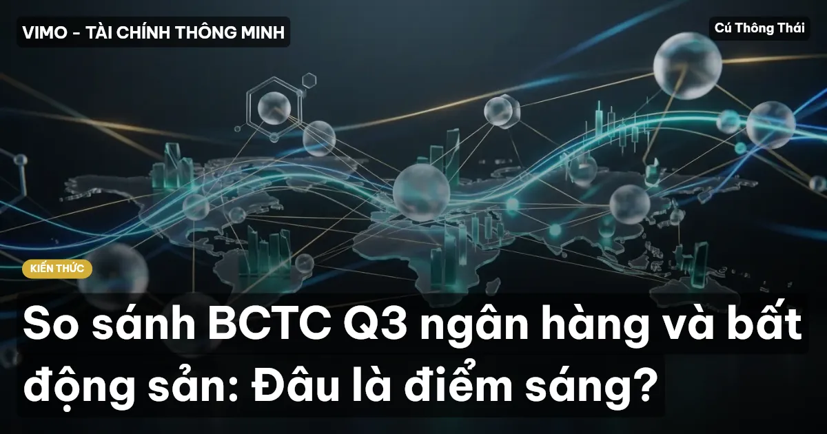 So sánh BCTC Q3 ngân hàng và bất động sản: Đâu là điểm sáng?