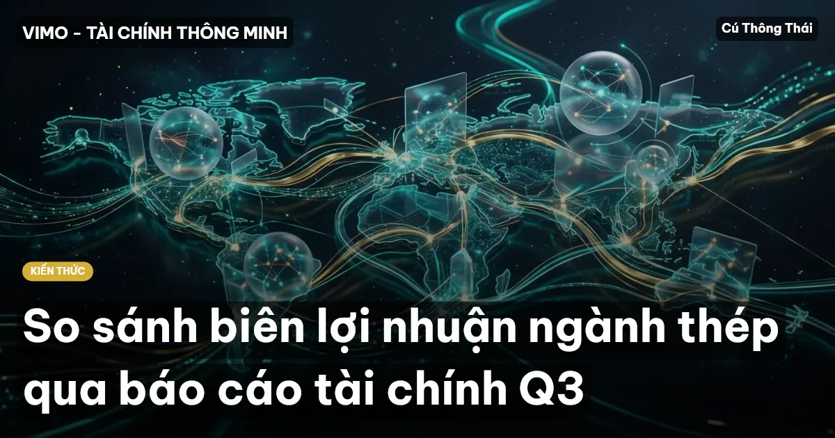 So sánh biên lợi nhuận ngành thép qua báo cáo tài chính Q3