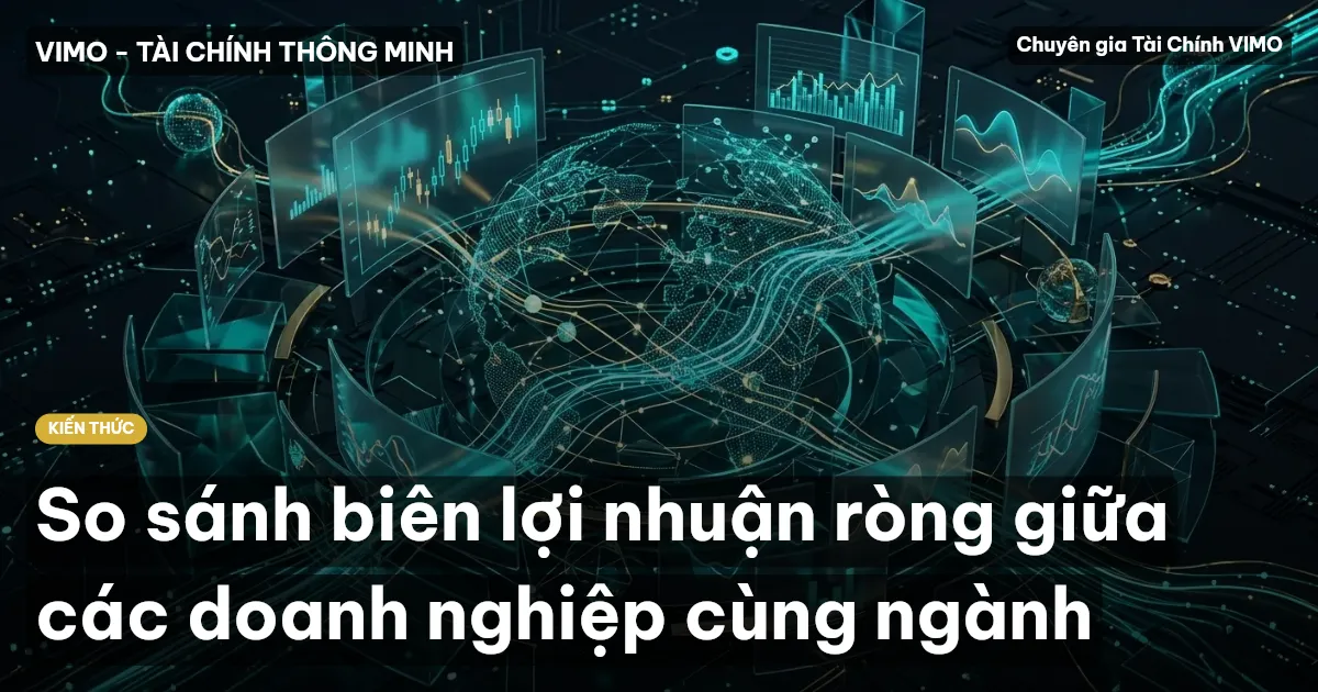 So sánh biên lợi nhuận ròng giữa các doanh nghiệp cùng ngành