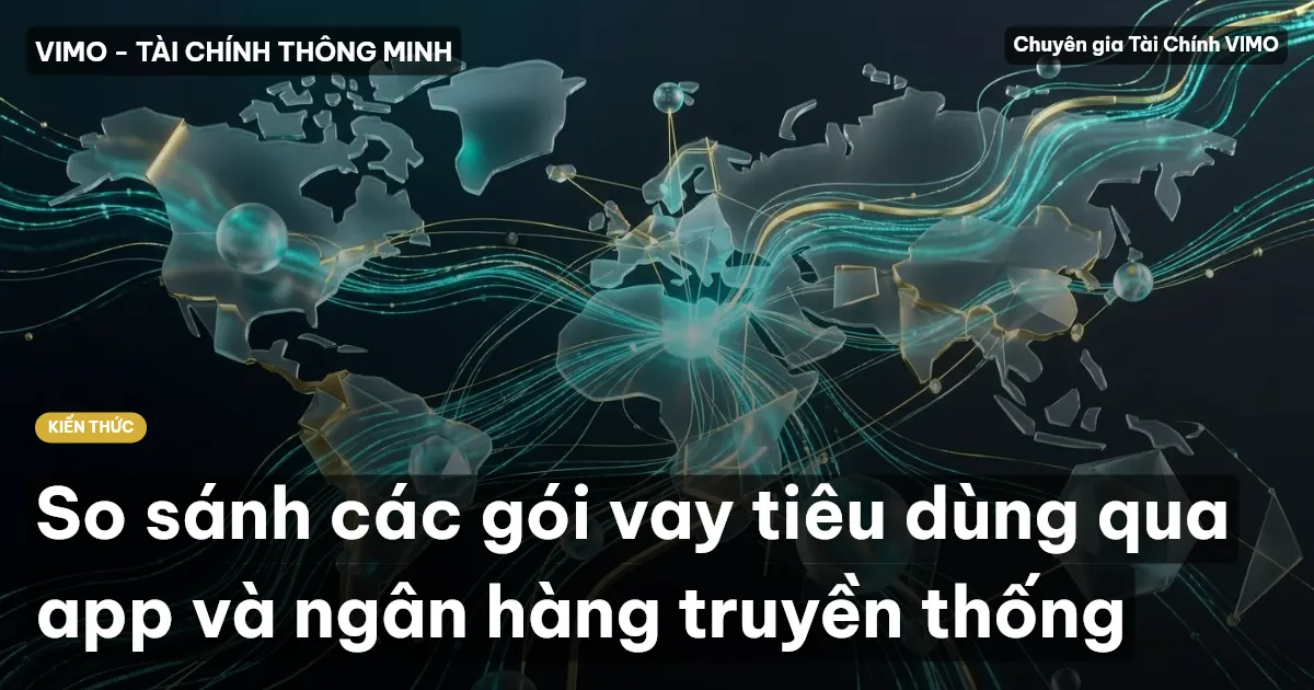 So sánh các gói vay tiêu dùng qua app và ngân hàng truyền thống