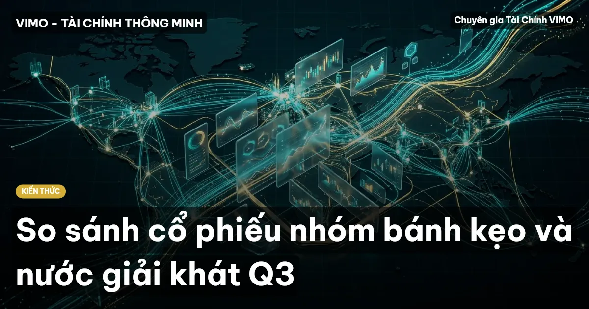 So sánh cổ phiếu nhóm bánh kẹo và nước giải khát Q3