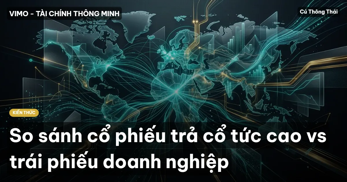 So sánh cổ phiếu trả cổ tức cao vs trái phiếu doanh nghiệp