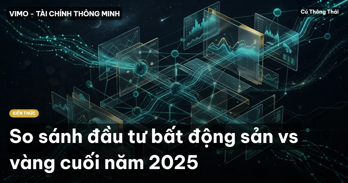 So sánh đầu tư bất động sản vs vàng cuối năm 2025