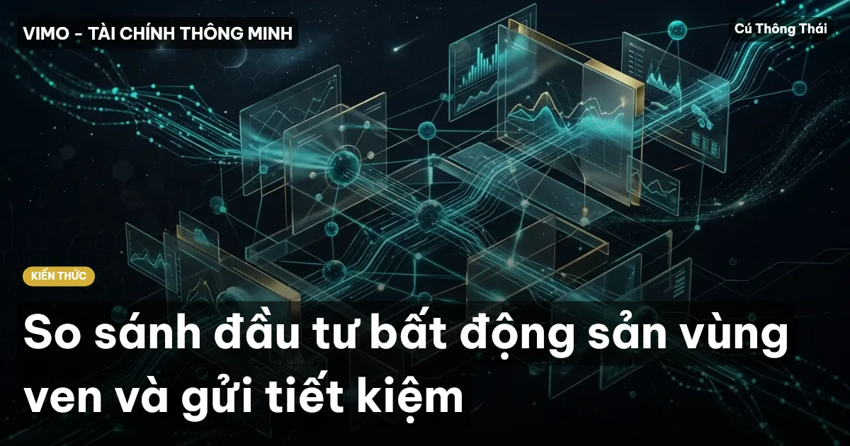 So sánh đầu tư bất động sản vùng ven và gửi tiết kiệm